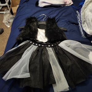 Kids Black and White Tutu Costume